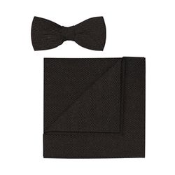 Olymp Fliege und Einstecktuch Set - braun (28)