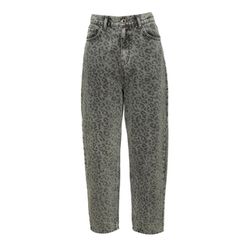 BSB Jeans mit Animalprint - grau (GREY DENIM)