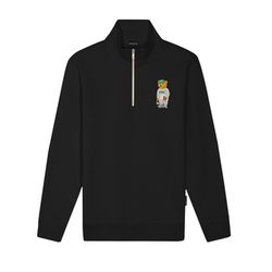 Baron Filou Pullover - CXLVII Half zip - schwarz (black)