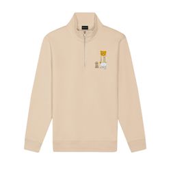 Baron Filou Pullover - CL Half Zip - beige (sand brown)