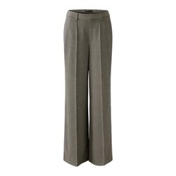 Oui Jersey trousers with wide straight leg - beige (0729)