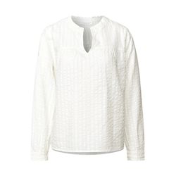 Street One Studio Blouse en seersucker à volants - blanc (10108)