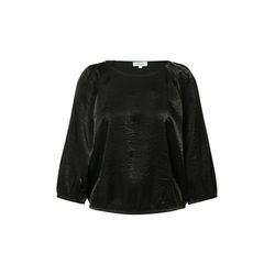 s.Oliver Red Label Glänzende Bluse im O-Shape  - schwarz (9999)