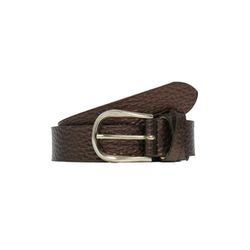 s.Oliver Red Label Leather belt with metallic finish - brown (8863)