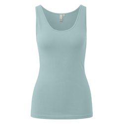 Q/S designed by Débardeur élastique coupe slim   - bleu (6147)