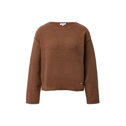 s.Oliver Red Label Weicher Strickpullover mit Naht-Details - braun (8837)