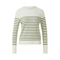 s.Oliver Red Label Gestreifter Pullover aus Viskosemix  - weiß/grün (79H0)