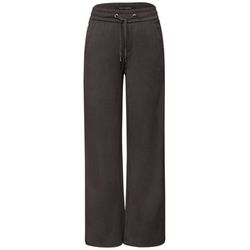 Street One Straight leg pants with tape - brown (17262)