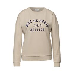 Street One Shirt with wording - beige (26667)