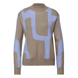 Street One Jacquard Pullover - braun (27463)