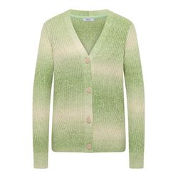 Cecil Strickjacke Space Dye V-Neck   - grün (37385)