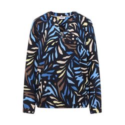 Cecil Gemusterte Bluse - blau (35512)
