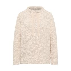 Cecil Langarmshirt mit strukturierter Jacquard-Optik - beige (26504)