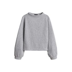 Opus Sweatshirt with two-tone knit look - Glimsa - gray (60037)