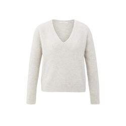 Yaya Soft jumper with V-neck - beige (99031)
