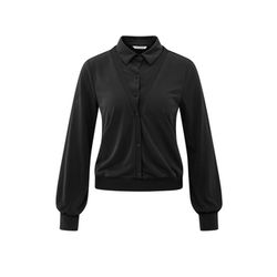 Yaya Blouse en jersey à effet double couche - noir (00001)