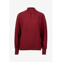 Zero Fine knit jumper with stand-up collar - red (4515)