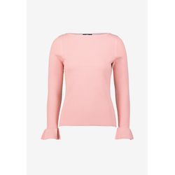 Zero Sweater with flounces on the sleeves - pink (4464)
