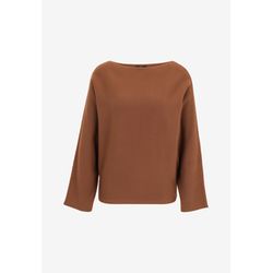 Zero Strickpullover mit U-Bootausschnitt - braun (7040)