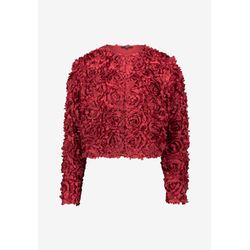 Zero Bolero jacket with 3D flowers - red (4515)