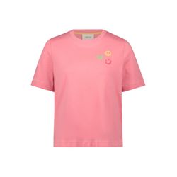 Cartoon T-shirt à col rond - rose (4931)