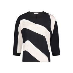 Betty & Co Patchwork-Shirt - schwarz (9812)