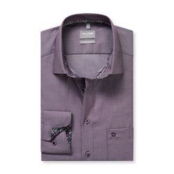 Olymp Comfort Fit: Businesshemd - violet (98)