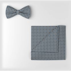 Olymp Bow tie and pocket square set - blue (13)