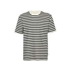 Q/S designed by Gestreiftes T-Shirt aus Sweat-Material - weiß/schwarz (02G0)