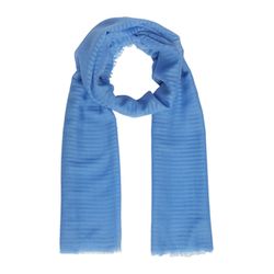 s.Oliver Red Label Gestreifter Schal mit Fransen  - blau (5513)