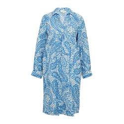 s.Oliver Red Label Lightweight viscose dress with shirt collar - blue (55A0)