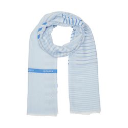 s.Oliver Red Label Lässiger Schal mit feinem Streifenmuster - blau (50H0)