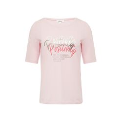 s.Oliver Red Label Jersey-T-Shirt im Slim Fit mit Frontprint - pink (41D1)