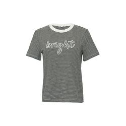 s.Oliver Red Label Chemise en coton avec perles décoratives - noir/blanc (99G4)