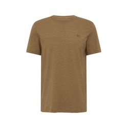 s.Oliver Red Label T-Shirt aus Slub Yarn mit Logo-Print - braun (8483)