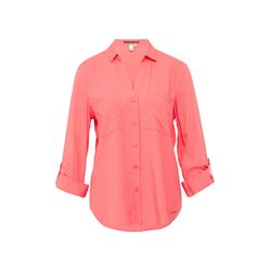 Q/S designed by Viscose blouse with patch pockets - pink/orange (3455)
