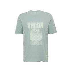 Q/S designed by Basic Rundhals T-Shirt mit Frontprint - grün (72D0)