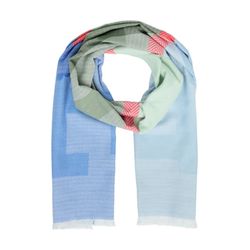 s.Oliver Red Label Jacquard-Tuch mit Love-Schriftzug  - blau (50D6)