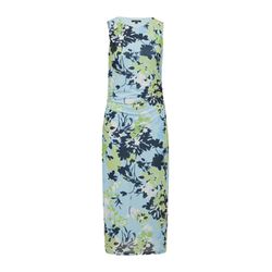 comma Langes Mesh-Kleid mit Viskosefutter   - blau (50A5)