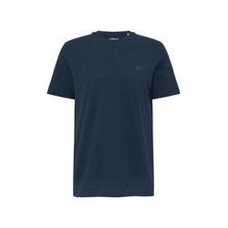 s.Oliver Red Label T-Shirt aus Slub Yarn mit Logo-Print - blau (5852)