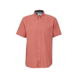 s.Oliver Red Label Regular Fit: Kurzärmeliges Twillhemd mit Button-Down-Kragen - rot (4291)