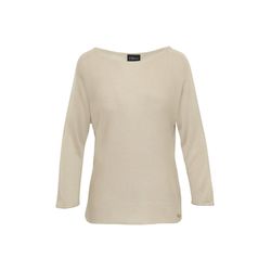 s.Oliver Black Label Fine knit sweater with glitter yarn - beige (8061)