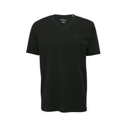 s.Oliver Red Label T-shirt with embroidered logo - black (9999)