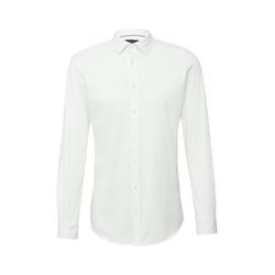 s.Oliver Black Label Tailored Fit: Elastisches Hemd aus Jersey - weiß (0100)