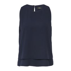 s.Oliver Black Label Sleeveless crepe blouse shirt - blue (5959)