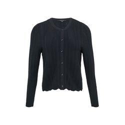 comma Cropped cardigan in slim fit with wavy hem - blue (5976)