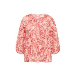 s.Oliver Red Label Gemusterte Relaxed-Fit-Bluse   - rot (33A0)