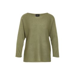 s.Oliver Black Label Fine knit sweater with glitter yarn - green (7721)