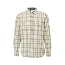 s.Oliver Red Label Checked shirt with Kent collar - beige (03N3)
