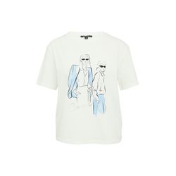 comma T-shirt with front print - white (01E6)